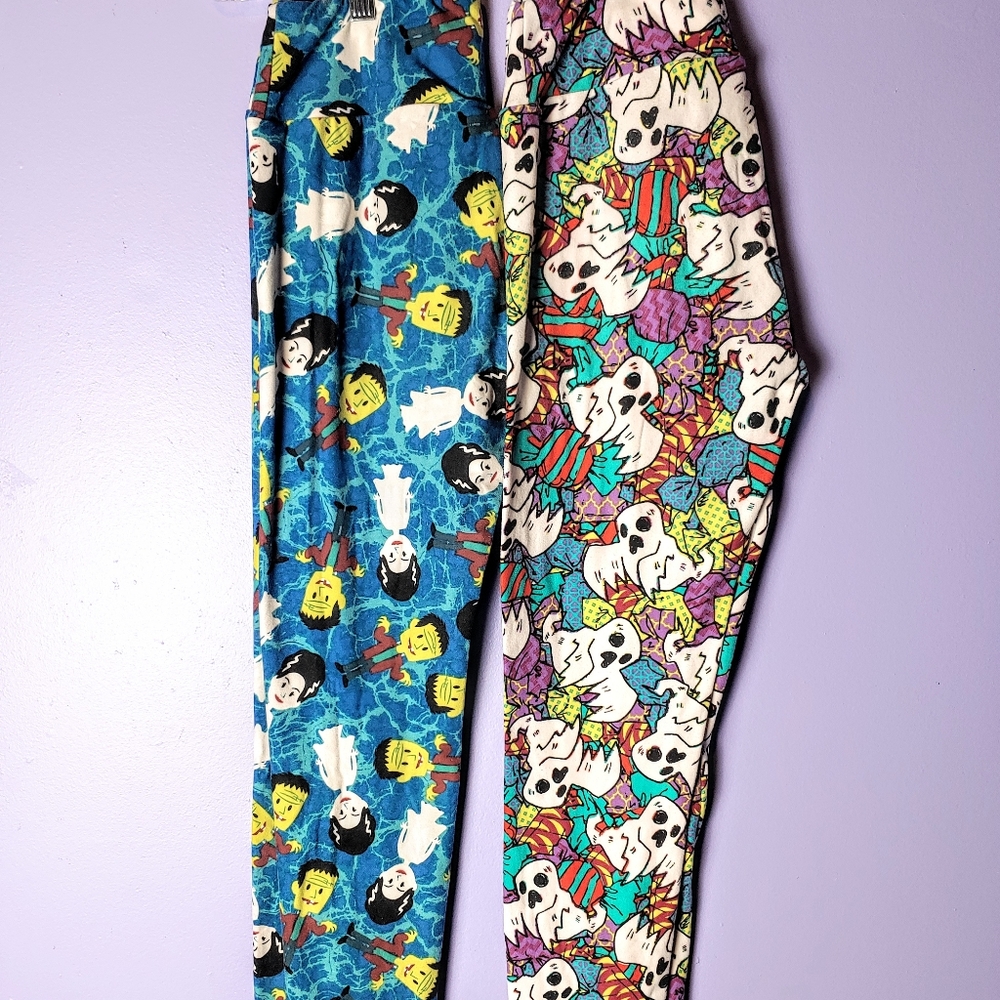 Pair of lularoe halloween leggings